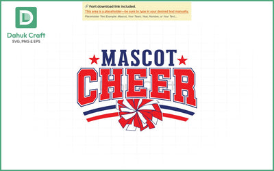 Cheer Coach SVG – Mascot Spirit Logo SVG PNG & EPS V 5 SVG dahukdesign 