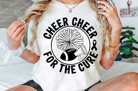 Cheer For The Cure Bows SVG Design SVG Regulrcrative 