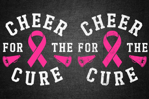 Cheer For The Cure SVG, Breast Cancer Awareness, Cheerleading Svg SVG DesignDestine 