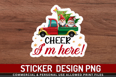 Cheer im here Stickers Design Sublimation Regulrcrative 