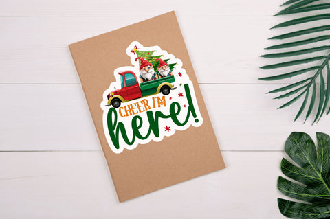 Cheer i'm here Stickers Design Sublimation Regulrcrative 