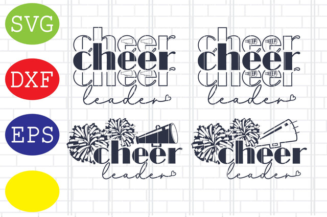 Cheer Leader Svg, Cheerleader Svg, Cheerleading Vector, Cheer Pom Poms Cut Files, Sport Svg, Jpg, Eps, Dxf Files SVG DigitalSvgFiles 