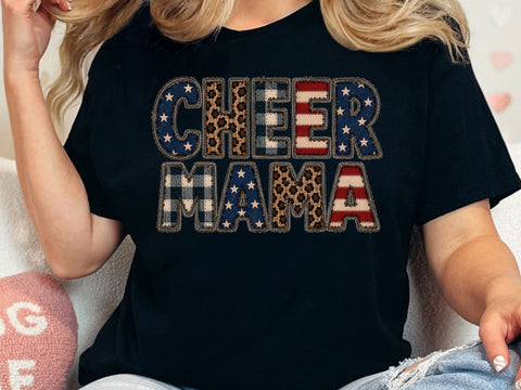Cheer Mama PNG Patriotic Sports Art SVG artprintfile 