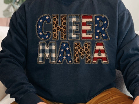 Cheer Mama PNG Patriotic Sports Art SVG artprintfile 