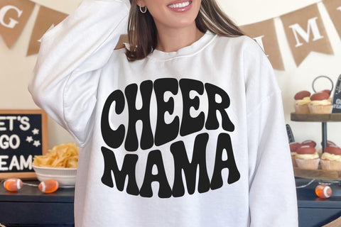 Cheer Mama SVG, Retro Cheerleader Design SVG DesignDestine 