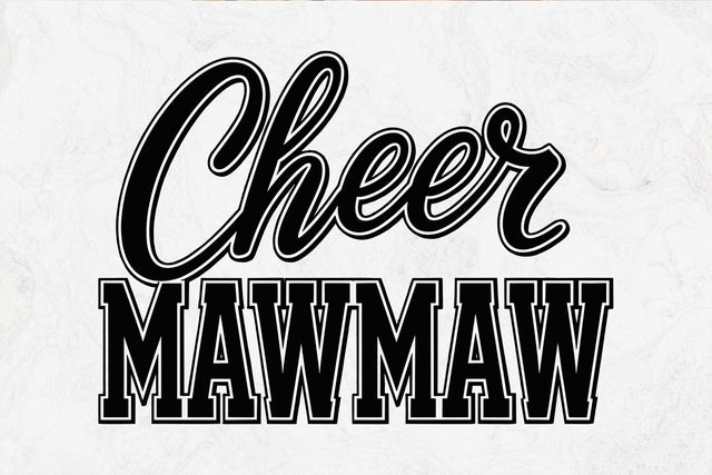 Cheer Mawmaw Svg, Cheer Coach Svg, Cheerleader Svg SVG DesignDestine 