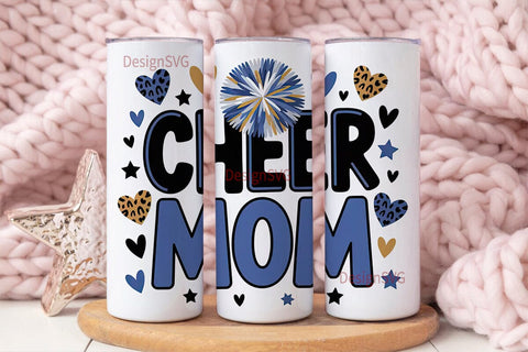 Cheer Mom 20oz Tumbler Design Sublimation DesignSVG 