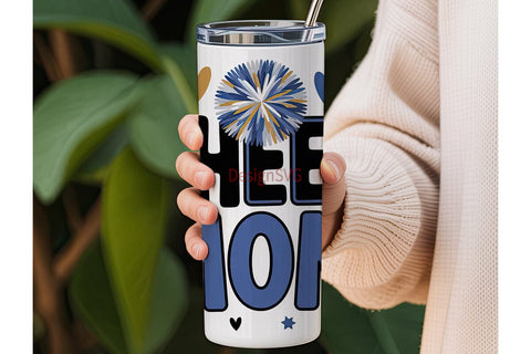 Cheer Mom 20oz Tumbler Design Sublimation DesignSVG 