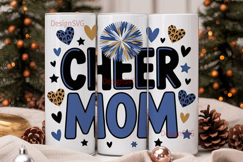 Cheer Mom 20oz Tumbler Design Sublimation DesignSVG 