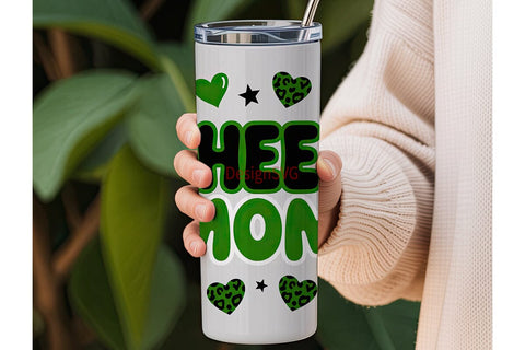 Cheer Mom 20oz Tumbler Wrap Sublimation DesignSVG 