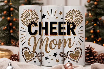 Cheer Mom 20oz Tumbler Wrap Sublimation DesignSVG 