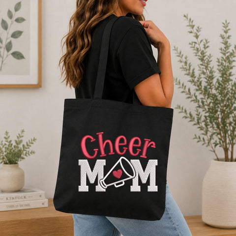 Cheer Mom Embroidery Design – Cheerleading Megaphone Heart Sports Mom Machine Embroidery File Embroidery/Applique DESIGNS PatternFeed8 