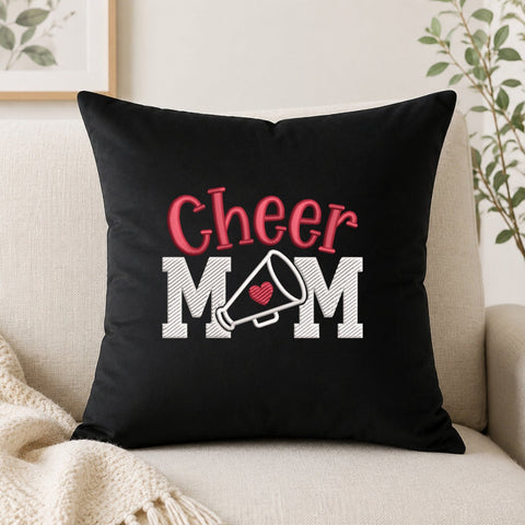 Cheer Mom Embroidery Design – Cheerleading Megaphone Heart Sports Mom Machine Embroidery File Embroidery/Applique DESIGNS PatternFeed8 