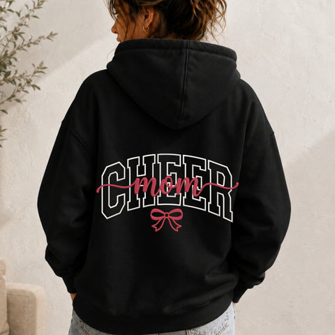 Cheer Mom Embroidery Design – Varsity Cheerleading Mom Pink Bow Machine Embroidery File Embroidery/Applique DESIGNS PatternFeed8 