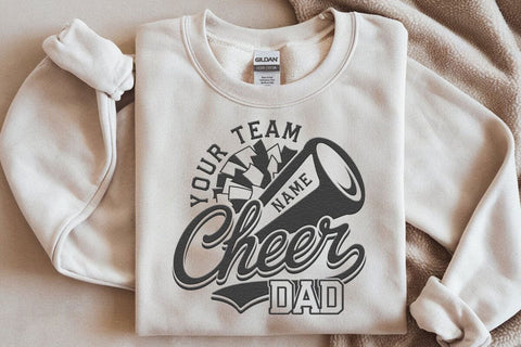 Cheer Mom Svg, , Cheer Dad Svg Megaphone Svg, Pom Pom Svg, Pompom, Cheer Cone, Cheerleader Team Svg SVG DesignDestine 