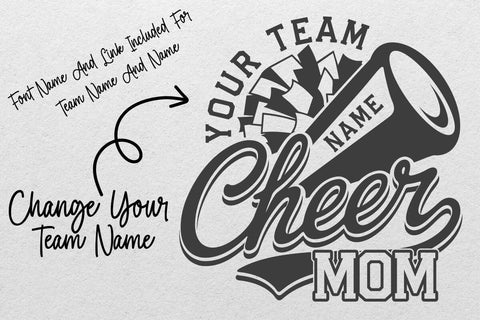 Cheer Mom Svg, , Cheer Dad Svg Megaphone Svg, Pom Pom Svg, Pompom, Cheer Cone, Cheerleader Team Svg SVG DesignDestine 