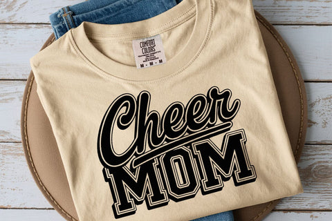 Cheer Mom SVG: Cheerleading Shirt Design, Cricut & Silhouette SVG DesignDestine 