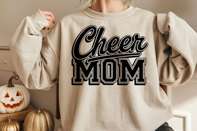 Cheer Mom SVG: Cheerleading Shirt Design, Cricut & Silhouette SVG DesignDestine 