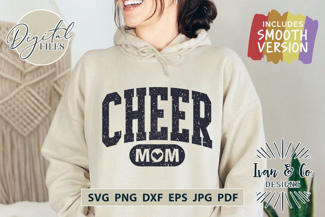 Cheer Mom SVG Files, Cheer Svg, Cheerleading Svg, Mom Shirt, Mother's Day Svg, Cricut Svg, Silhouette Designs, Digital Cut Files, Vinyl Designs, DXF PNG JPG (1718513885) SVG Ivan & Co. Designs 
