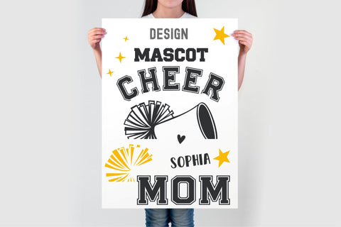 Cheer mom Varsity svg, cheer mom Svg Png Dxf, sports mom svg, cheerleading svg, custom shirt svg, megaphone svg, pom pom svg SVG TonisArtStudio 