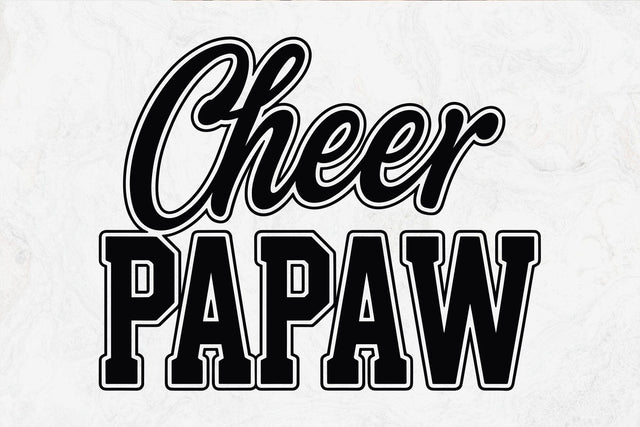 Cheer Papaw Svg, Cheer Grandpa Svg, Cheer Dad Svg SVG DesignDestine 