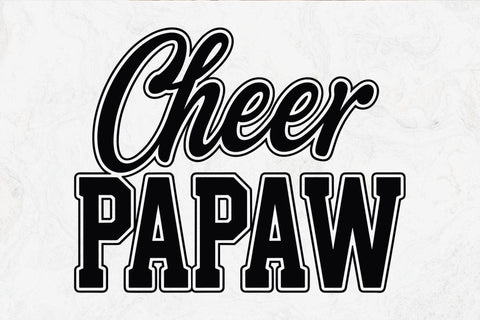 Cheer Papaw Svg, Cheer Grandpa Svg, Cheer Dad Svg SVG DesignDestine 