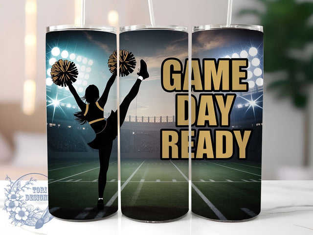 Cheer Squad Game Day Tumbler Wrap, Game Day Cup, 20Oz Sublimation Wrap, Cheer Squad Drinkware, Pep Rally Gift, Sports Spirit Mug Design, Team Pride Tumbler Sublimation ToriDesigns 