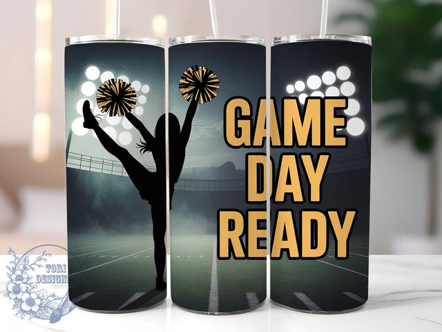 Cheer Squad Game Day Tumbler Wrap, Game Day Cup, 20Oz Sublimation Wrap, Cheer Squad Drinkware, Pep Rally Gift, Sports Spirit Mug Design, Team Pride Tumbler Sublimation ToriDesigns 