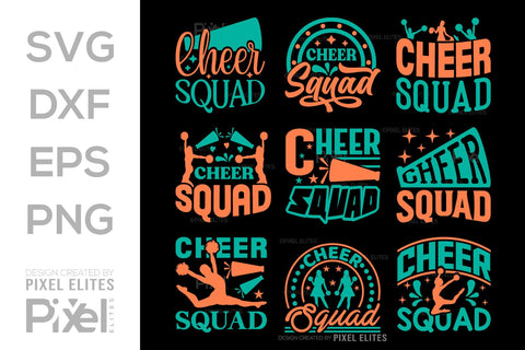 Cheer Squad SVG Cheerleading Cheer Life Bundle Cheer Team Cheer Quote Design PET 00653 SVG ETC Craft 