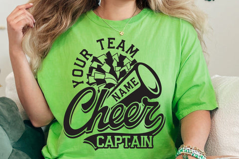 Cheer svg, Cheerleader Svg, Team Template, Cheer Mom Svg, Custom Cheer shirt svg, Megaphone, Pom Pom, Cricut, Silhouette SVG DesignDestine 