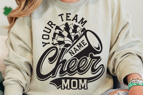 Cheer svg, Cheerleader Svg, Team Template, Cheer Mom Svg, Custom Cheer shirt svg, Megaphone, Pom Pom, Cricut, Silhouette SVG DesignDestine 