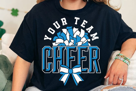 Cheer SVG Files, Cheerleader Shirt Design, Team Template Svg SVG DesignDestine 