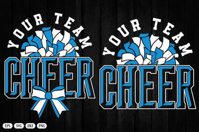Cheer SVG Files, Cheerleader Shirt Design, Team Template Svg SVG DesignDestine 