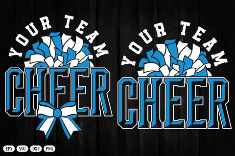 Cheer SVG Files, Cheerleader Shirt Design, Team Template Svg SVG DesignDestine 