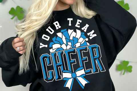 Cheer SVG Files, Cheerleader Shirt Design, Team Template Svg SVG DesignDestine 