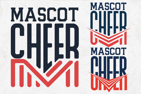 Cheer Team Mascot SVG Template, Shirts Design SVG DesignDestine 
