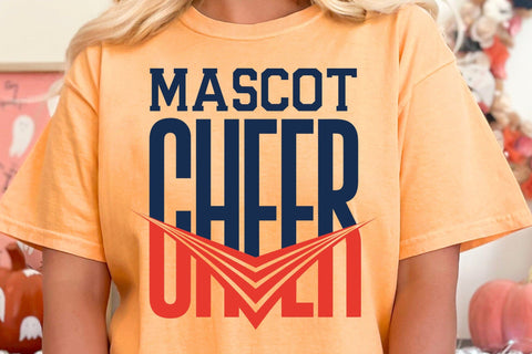 Cheer Team Mascot SVG Template, Shirts Design SVG DesignDestine 