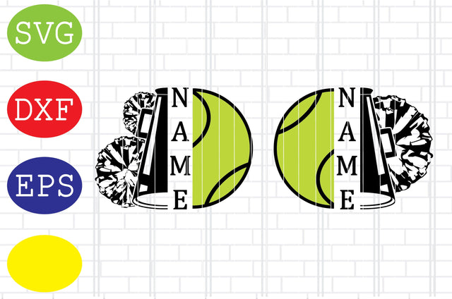 Cheer Tennis Svg, Tennis Silhouette, Tennis Fan Svg, Jpg, Eps, Dxf Files SVG DigitalSvgFiles 