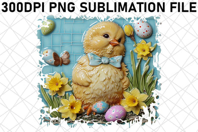 Cheerful 3D Easter Friends Sublimation Sublimation afrosvg 
