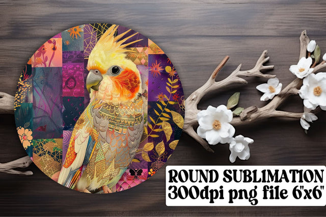 Cheerful Bird Sublimation Circle Set Sublimation afrosvg 