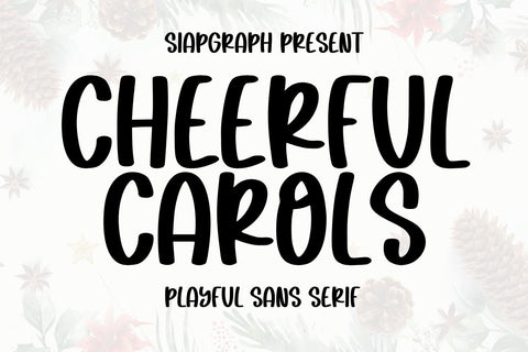 Cheerful Carols Font Masyafi Studio 