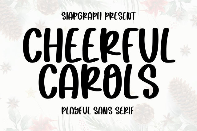 Cheerful Carols Font Masyafi Studio 