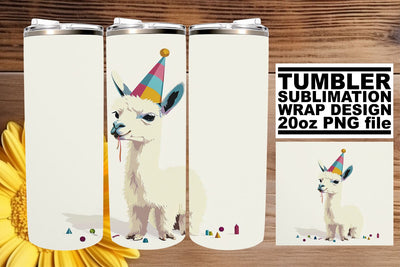 Cheerful Critter Circus: Watercolor Tumbler Design Sublimation afrosvg 
