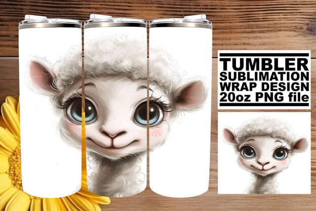 Cheerful Critter Tumbler Sublimation Art Sublimation afrosvg 