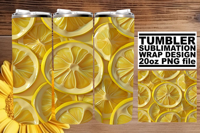 Cheerful Fruit Patterned 20oz Tumbler Wrap Sublimation afrosvg 