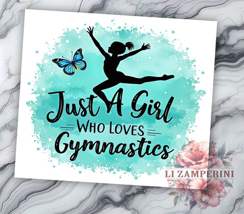 Cheerful Gymnastics 20oz Tumbler Wrap, Girl Gymnast Mug, 20oz Sports Drinkware, Gymnastics Lover Gift, Cheerful Gymnast Cup, Dance and Gymnastics Tumbler, Athletic Girl Gift Sublimation Li Zamperini 