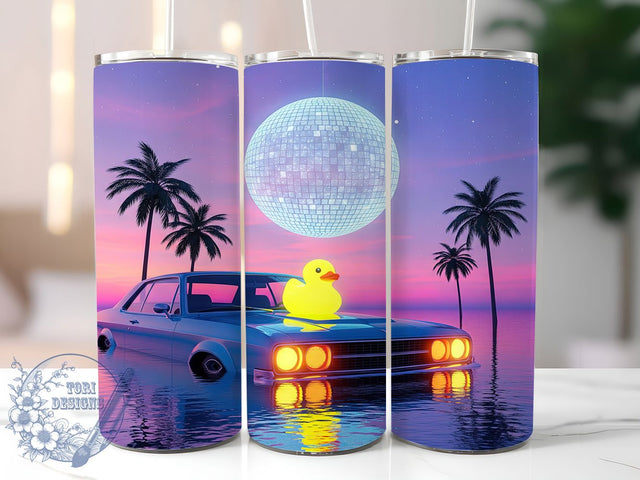 Cheerful & Quirky Happy Duck Tumbler, Yellow Duck Design, Happy Duck Sublimation, 20oz Tumbler Wrap, Cute Duck Tumbler, Funny Duck Design, DIY Duck Sublimation Sublimation ToriDesigns 