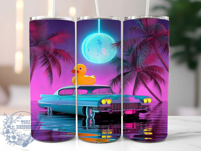 Cheerful & Quirky Happy Duck Tumbler, Yellow Duck Design, Happy Duck Sublimation, 20oz Tumbler Wrap, Cute Duck Tumbler, Funny Duck Design, DIY Duck Sublimation Sublimation ToriDesigns 