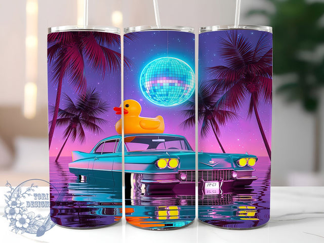 Cheerful & Quirky Happy Duck Tumbler, Yellow Duck Design, Happy Duck Sublimation, 20oz Tumbler Wrap, Cute Duck Tumbler, Funny Duck Design, DIY Duck Sublimation Sublimation ToriDesigns 