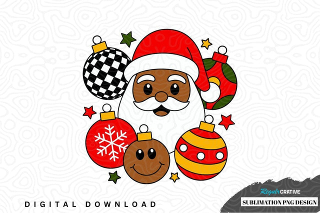 Cheerful santa claus sublimation png design Sublimation Regulrcrative 